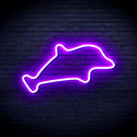 advpro-dolphin-ultra-bright-led-neon-sign-fnu0025 - Purple