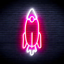 advpro-rocket-ultra-bright-led-neon-sign-fnu0032 - White & Pink