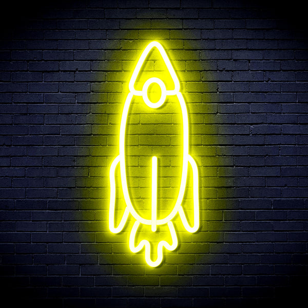 advpro-rocket-ultra-bright-led-neon-sign-fnu0032 - Yellow