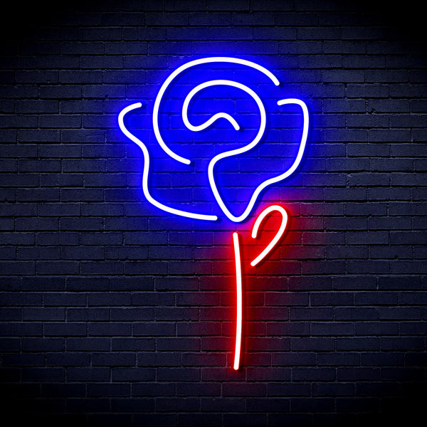 advpro-rose-ultra-bright-led-neon-sign-fnu0034 - Red & Blue