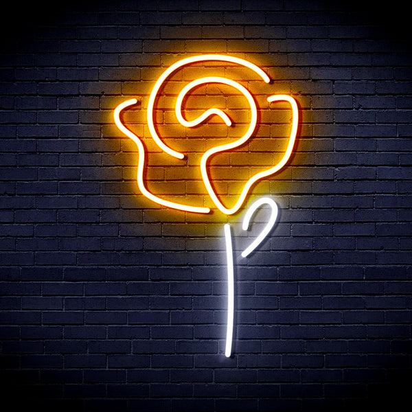 advpro-rose-ultra-bright-led-neon-sign-fnu0034 - White & Golden Yellow