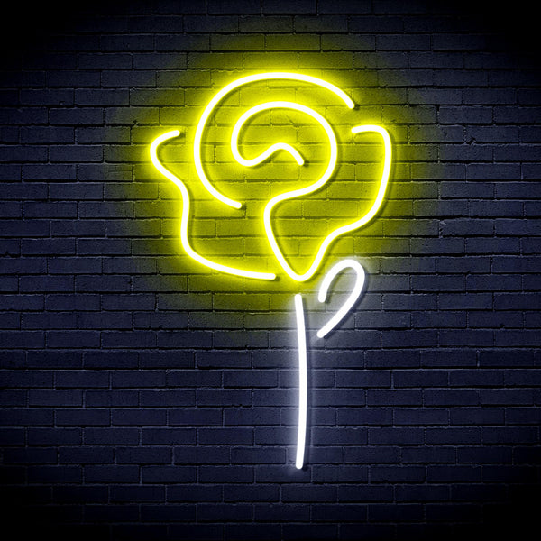 advpro-rose-ultra-bright-led-neon-sign-fnu0034 - White & Yellow