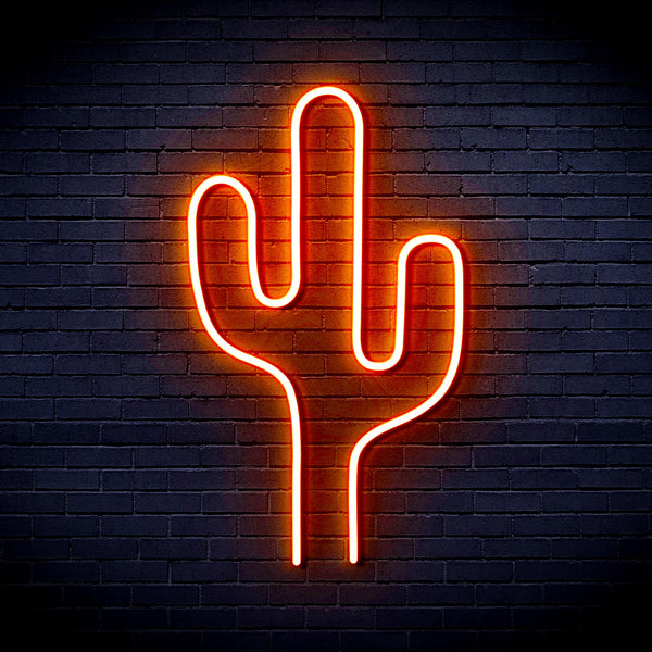 advpro-cactus-ultra-bright-led-neon-sign-fnu0038 - Orange