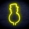 advpro-snowman-with-hat-ultra-bright-led-neon-sign-fnu0053 - Yellow