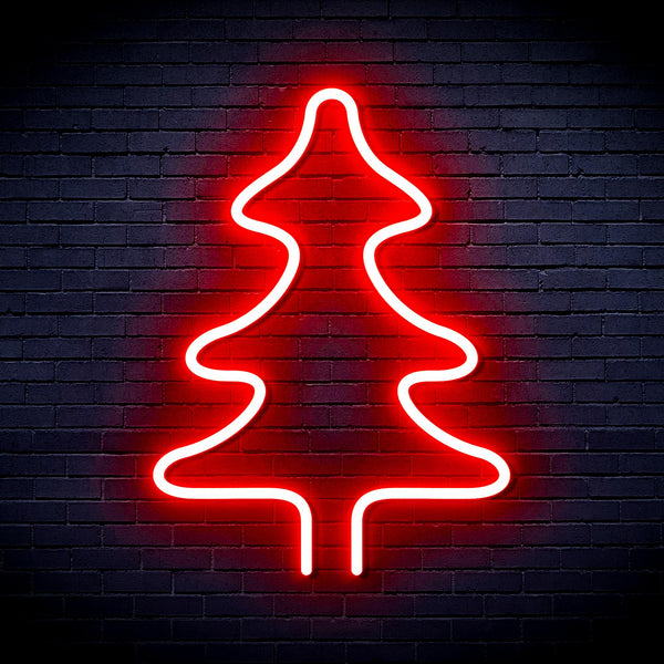 advpro-christmas-tree-ultra-bright-led-neon-sign-fnu0054 - Red