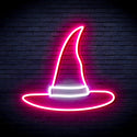 advpro-wizard-hat-ultra-bright-led-neon-sign-fnu0056 - White & Pink