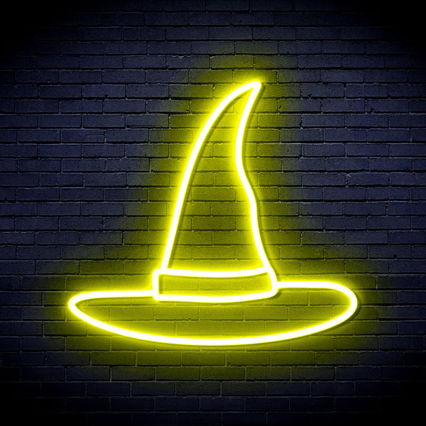 advpro-wizard-hat-ultra-bright-led-neon-sign-fnu0056 - Yellow