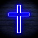 advpro-cross-ultra-bright-led-neon-sign-fnu0059 - Blue