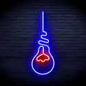 advpro-light-bulb-ultra-bright-led-neon-sign-fnu0064 - Red & Blue