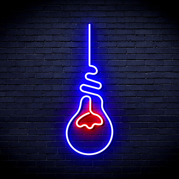 advpro-light-bulb-ultra-bright-led-neon-sign-fnu0064 - Red & Blue