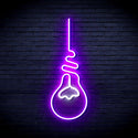 advpro-light-bulb-ultra-bright-led-neon-sign-fnu0064 - White & Purple