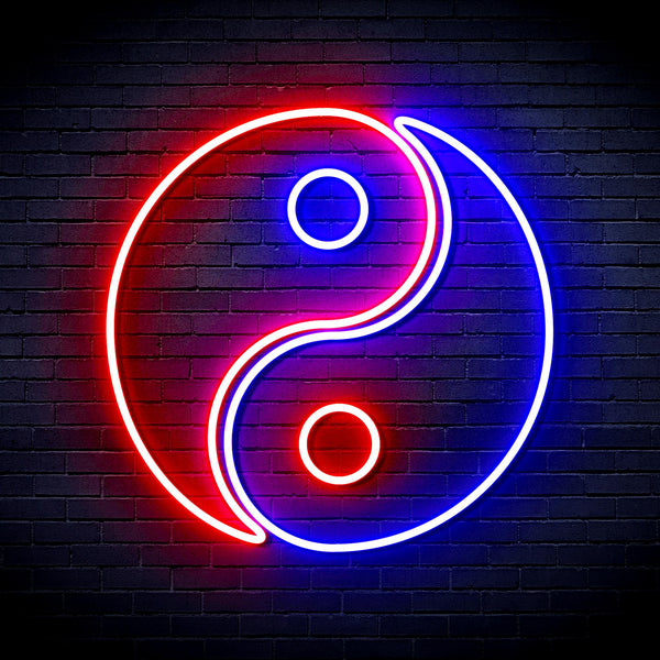 advpro-tai-chi-symbol-ultra-bright-led-neon-sign-fnu0066 - Red & Blue