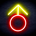 advpro-male-symbol-ultra-bright-led-neon-sign-fnu0068 - Red & Yellow