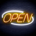 advpro-open-sign-ultra-bright-led-neon-sign-fnu0080 - White & Golden Yellow