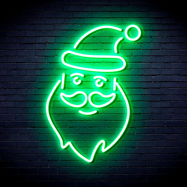 advpro-santa-claus-ultra-bright-led-neon-sign-fnu0098 - Green