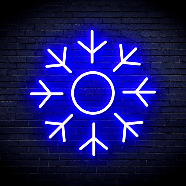 advpro-snowflake-ultra-bright-led-neon-sign-fnu0103 - Blue