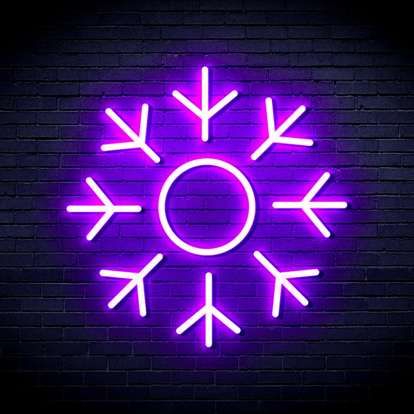 advpro-snowflake-ultra-bright-led-neon-sign-fnu0103 - Purple