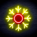 advpro-snowflake-ultra-bright-led-neon-sign-fnu0103 - Red & Yellow