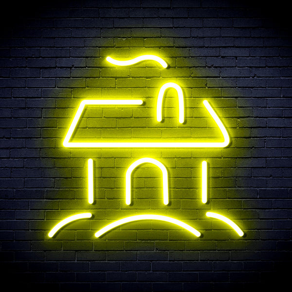 advpro-house-ultra-bright-led-neon-sign-fnu0110 - Yellow