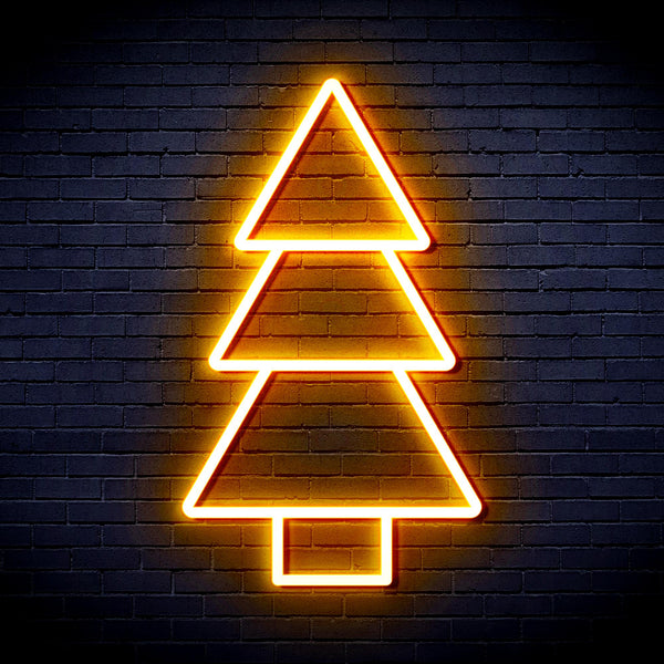 advpro-christmas-tree-ultra-bright-led-neon-sign-fnu0129 - Golden Yellow