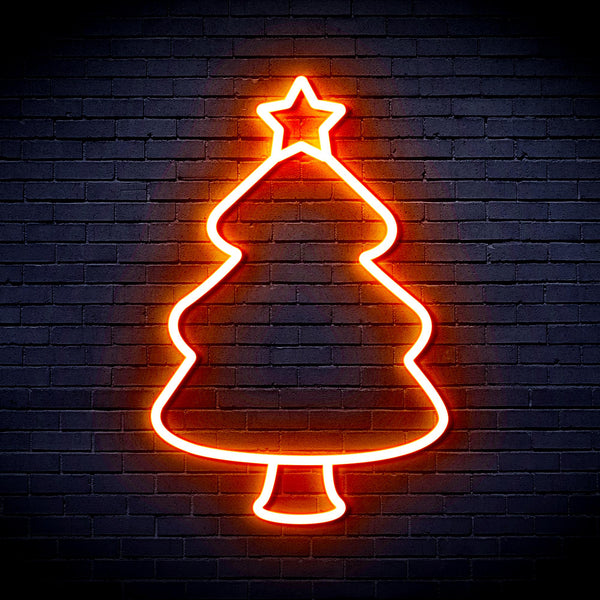 advpro-christmas-tree-ultra-bright-led-neon-sign-fnu0132 - Orange