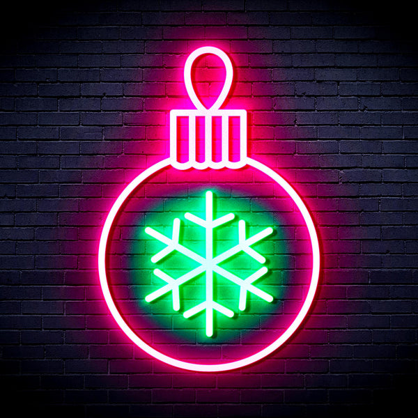 advpro-christmas-tree-ornament-ultra-bright-led-neon-sign-fnu0135 - Green & Pink