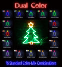 advpro-christmas-tree-and-star-ultra-bright-led-neon-sign-fnu0136 - Dual-Color