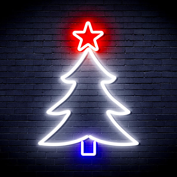 advpro-christmas-tree-and-star-ultra-bright-led-neon-sign-fnu0136 - Multi-Color 8