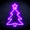 advpro-christmas-tree-and-star-ultra-bright-led-neon-sign-fnu0136 - Purple