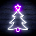 advpro-christmas-tree-and-star-ultra-bright-led-neon-sign-fnu0136 - White & Purple