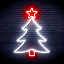 advpro-christmas-tree-and-star-ultra-bright-led-neon-sign-fnu0136 - White & Red