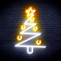 advpro-modern-christmas-tree-ultra-bright-led-neon-sign-fnu0140 - White & Golden Yellow