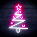 advpro-modern-christmas-tree-ultra-bright-led-neon-sign-fnu0140 - White & Pink