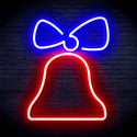 advpro-christmas-bell-with-ribbon-ultra-bright-led-neon-sign-fnu0147 - Blue & Red