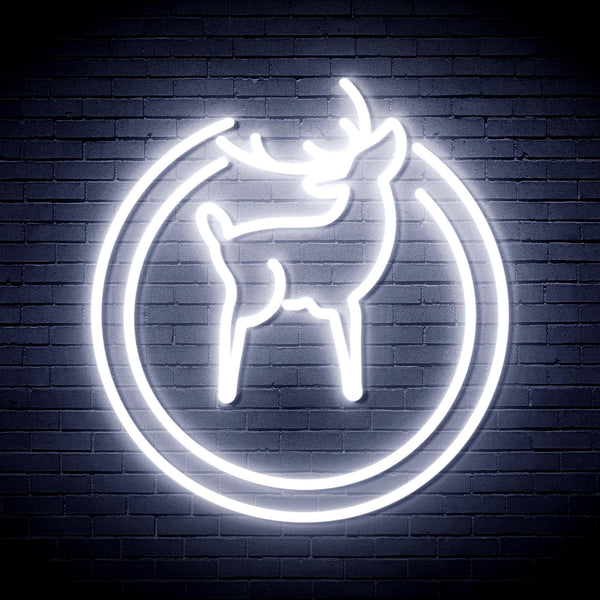 advpro-deer-ultra-bright-led-neon-sign-fnu0148 - White