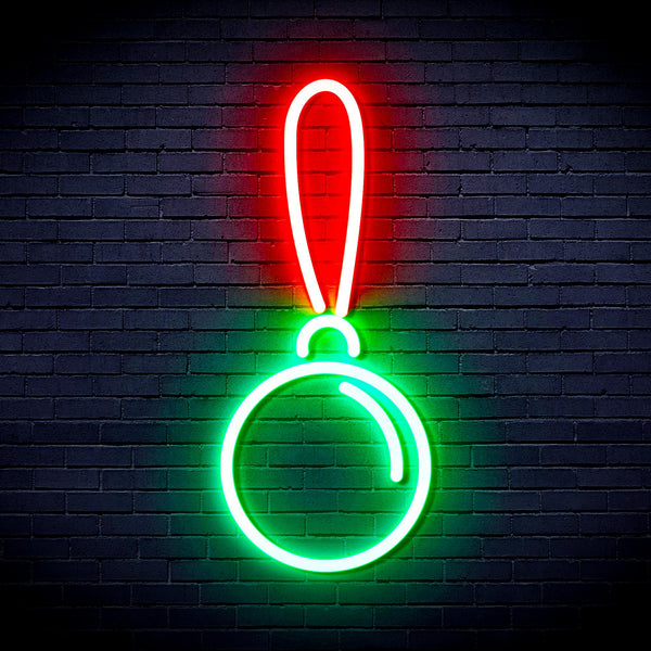 advpro-christmas-tree-ornament-ultra-bright-led-neon-sign-fnu0151 - Green & Red