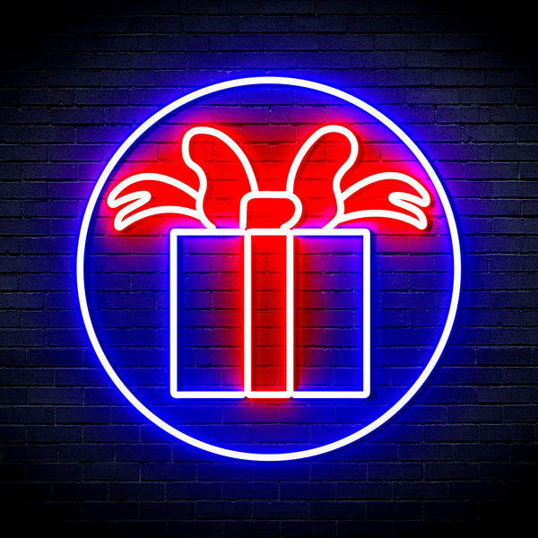 advpro-christmas-present-ultra-bright-led-neon-sign-fnu0154 - Blue & Red