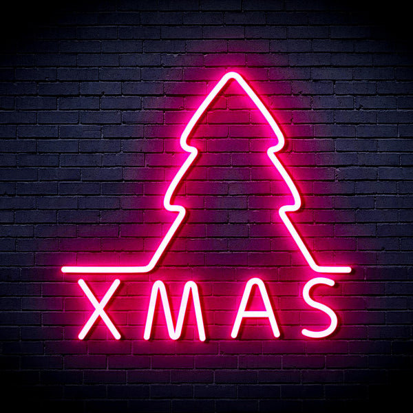 advpro-simple-christmas-tree-ultra-bright-led-neon-sign-fnu0157 - Pink