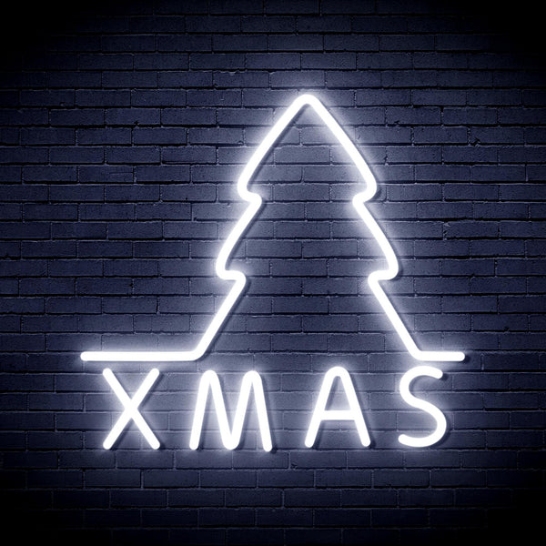 advpro-simple-christmas-tree-ultra-bright-led-neon-sign-fnu0157 - White