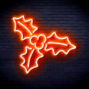 advpro-christmas-holly-ultra-bright-led-neon-sign-fnu0158 - Orange