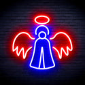 advpro-angel-ultra-bright-led-neon-sign-fnu0173 - Red & Blue