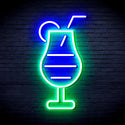 advpro-cocktail-drinks-ultra-bright-led-neon-sign-fnu0177 - Green & Blue