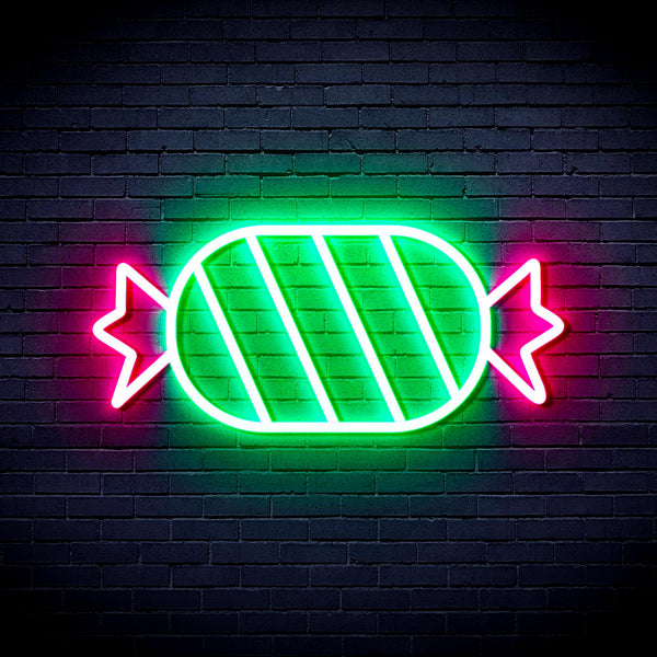 advpro-candy-ultra-bright-led-neon-sign-fnu0180 - Green & Pink