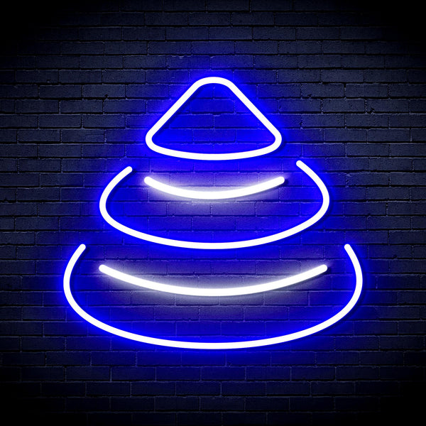 advpro-modern-christmas-tree-ultra-bright-led-neon-sign-fnu0191 - White & Blue