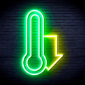 advpro-temperature-drop-ultra-bright-led-neon-sign-fnu0192 - Green & Yellow