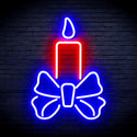 advpro-candle-ultra-bright-led-neon-sign-fnu0196 - Red & Blue