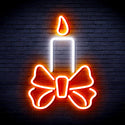 advpro-candle-ultra-bright-led-neon-sign-fnu0196 - White & Orange