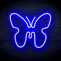 advpro-butterfly-ultra-bright-led-neon-sign-fnu0215 - Blue