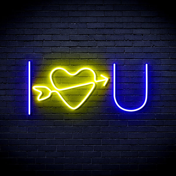 advpro-i-love-you-ultra-bright-led-neon-sign-fnu0227 - Blue & Yellow