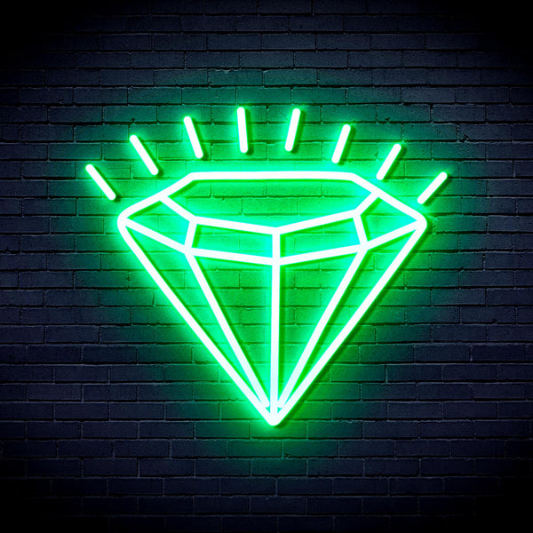 advpro-diamond-ultra-bright-led-neon-sign-fnu0235 - Green